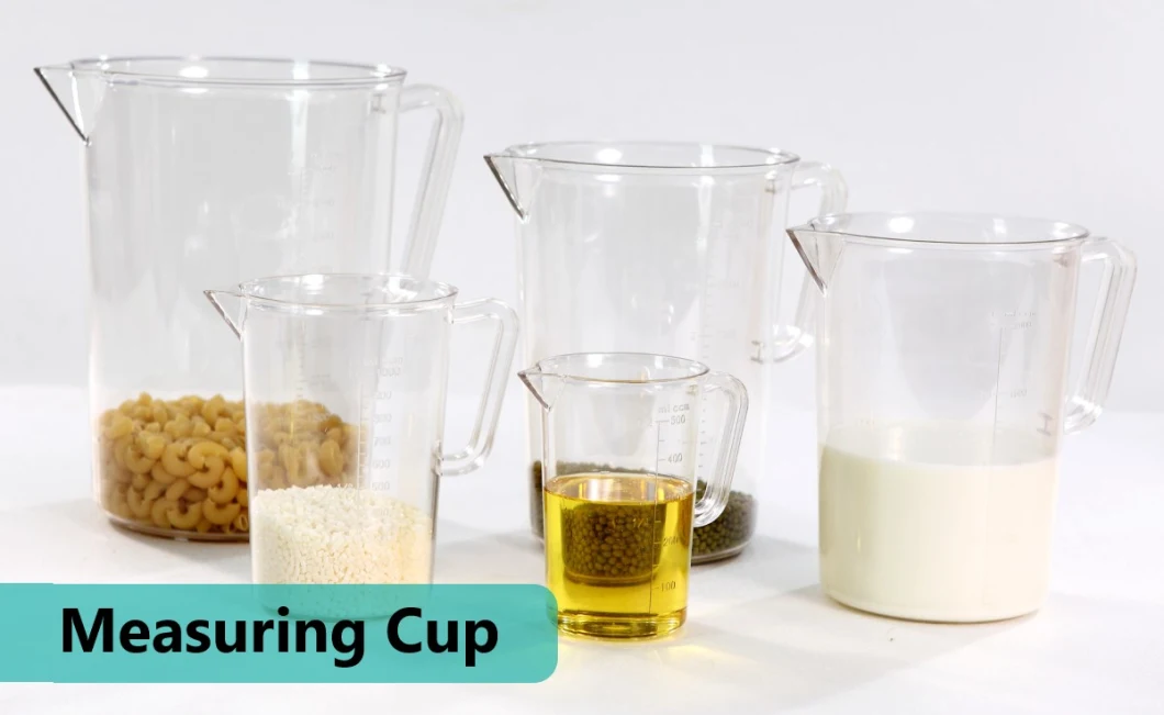 Kitchen Tool Bakeware Plastic Polycarbonate / Polypropylene Measuring Mug Jug Liquid Measuring Cup