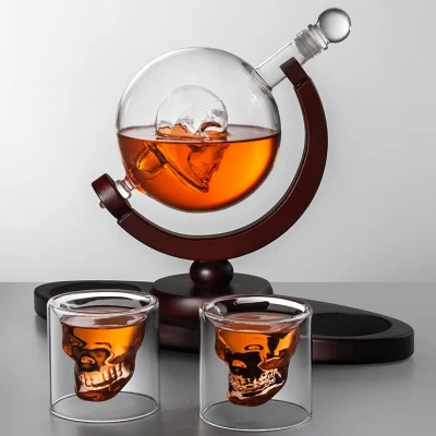 Whisky Glassware Whisky Decanter Skull Whisky Cup Set Whisky Decanter Set