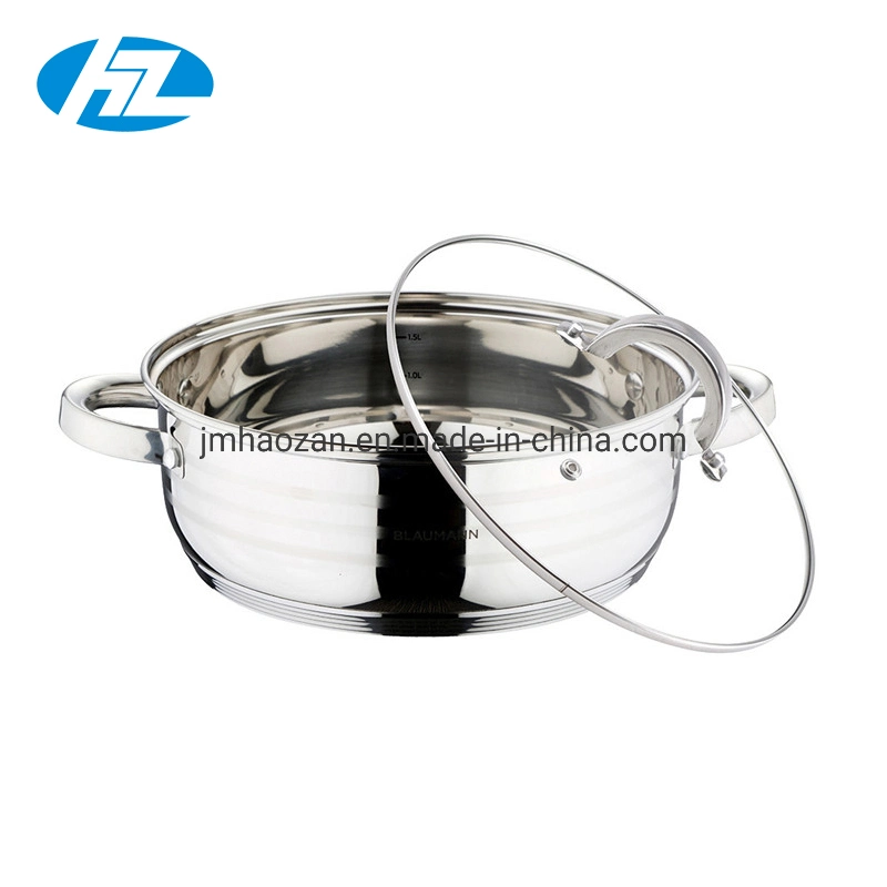 Stainless Steel Stew Pot Low Casserole