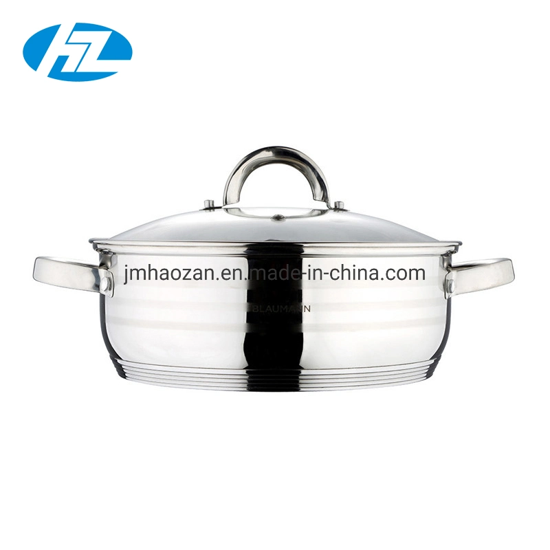 Stainless Steel Stew Pot Low Casserole